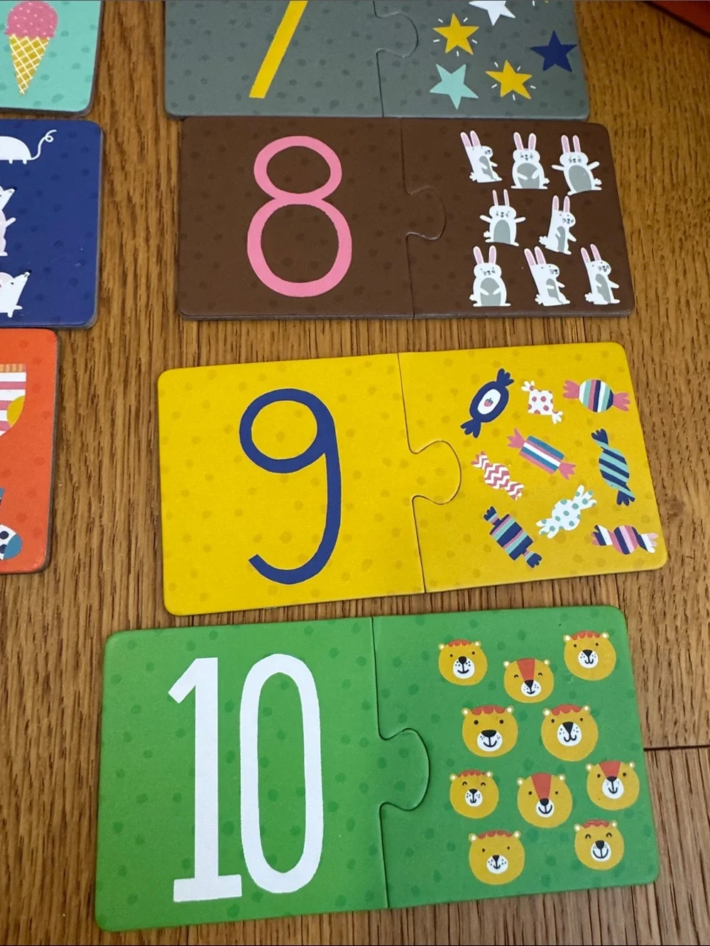 Mudpuppy Number Puzzle Pairs - Colorful 1-10 Learning Set - My First Numbers
